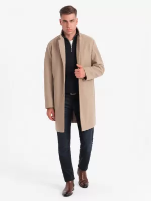Paltoane OMBRE OM-COWC-0104-new BEJ