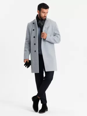Haina masculină OMBRE OM-COWC-0141 MELANGE GRI