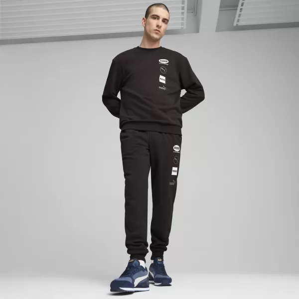  Panoul pentru bărbați PUMA POWER GRAPHIC CREW 68275101 PUMA NEGRU 