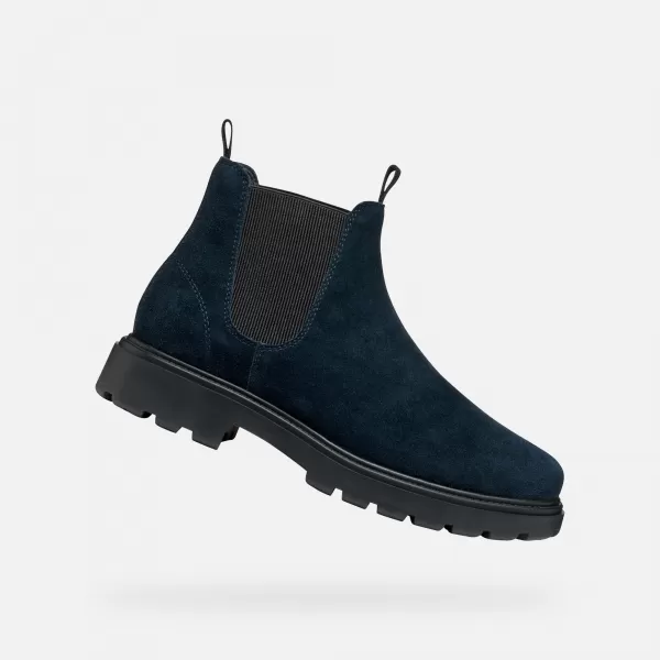  Pantofi pentru bărbați GEOX SPHERICA EC7 G011182 ALBASTRU ÎNCHIS 