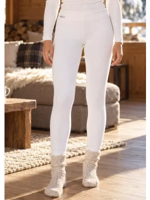 Pantaloni termici de dama ALTISPORT GRIZELDA ALB