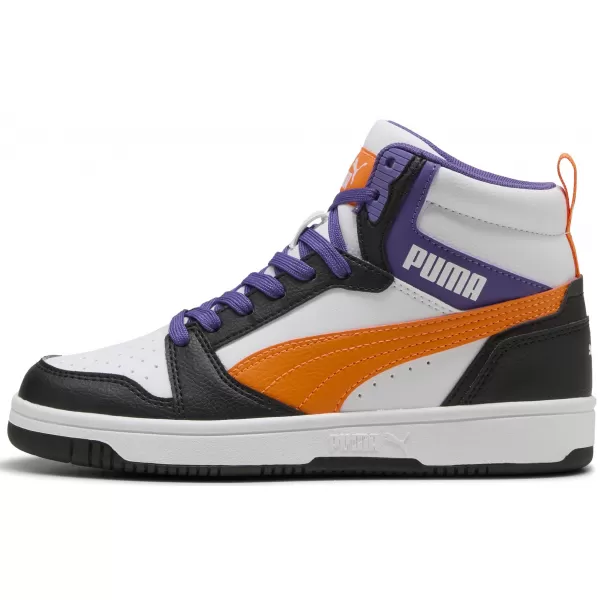  Pantofi pentru bebeluși PUMA REBOUND V6 MID JR 39383134 PUMA ALB/PORTOCALIU/NEGRU 