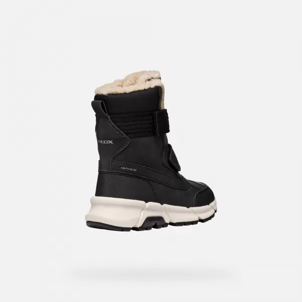 Botine pentru baieti GEOX FLEXYPER PLUS J46LCF0MEFUC9999 NEGRU 