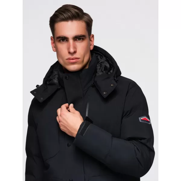  Geacă de iarnă pentru bărbați OMBRE OM-JAHP-0306 NEGRU 