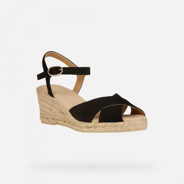  Sandale de dama GEOX GELSA LOW NEGRU 