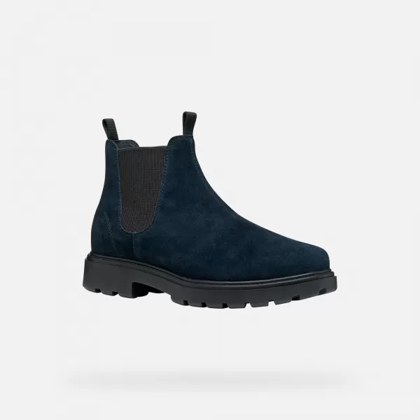  Pantofi pentru bărbați GEOX SPHERICA EC7 G011182 ALBASTRU ÎNCHIS 