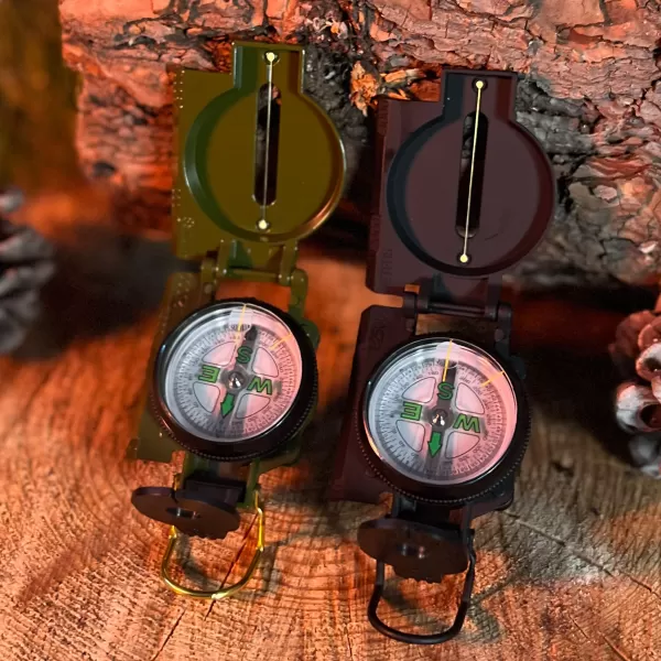  Busolă PENTAGON VENTURER COMPASS D19028 VERDE MĂSLINIU 