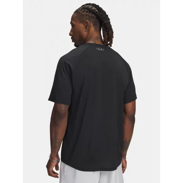  Tricou pentru bărbați UNDER ARMOUR UA TECH REFLECTIVE SS 6005116-001 NEGRU 