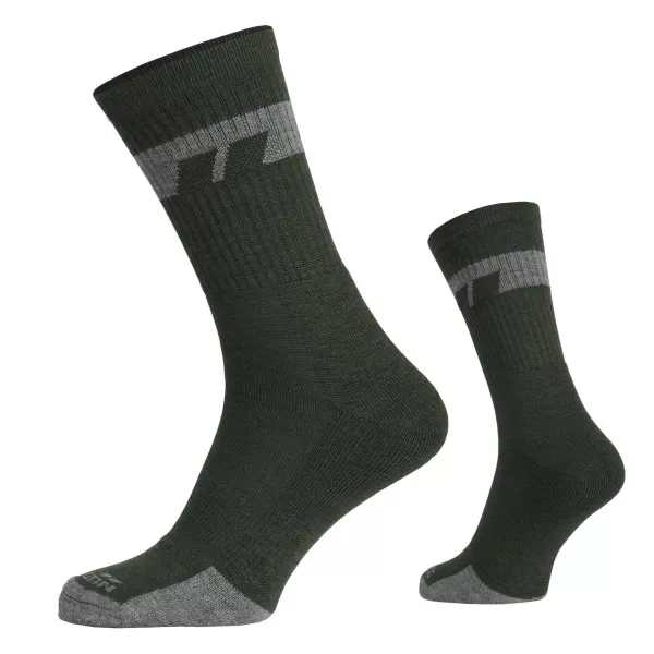  Șosete PENTAGON ALPINE MERINO SOCKS MID EL14016 06 EL14016 VERDE MĂSLINIU 
