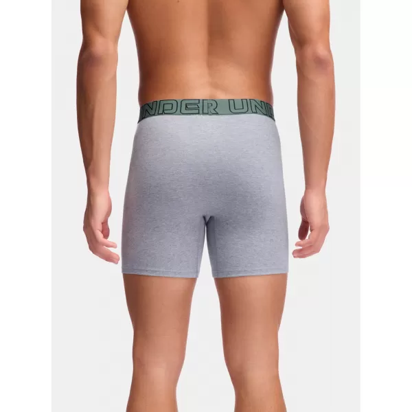  Boxeri pentru bărbați UNDER ARMOUR M UA PERF COTTON (3KS) 1383889-035 ALBASTRU JASP 