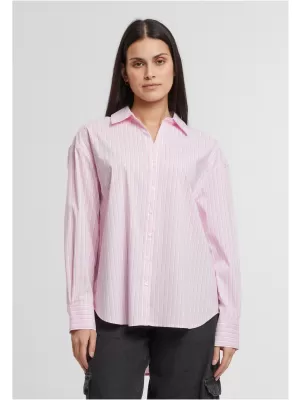 Bluza de dama URBAN CLASSICS TB7176 ROZ/ALB MOALE