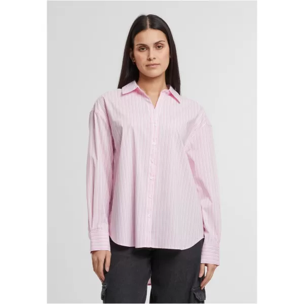  Bluza de dama URBAN CLASSICS TB7176 ROZ/ALB MOALE 