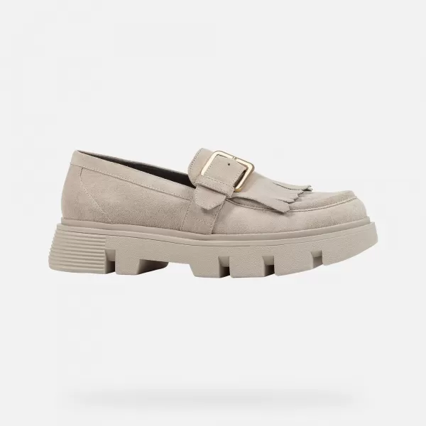  Mocasini de dama GEOX VILDE CREMOS 