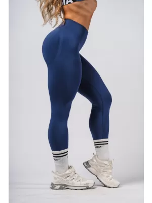 Jambiere de modelare fără cusături cu push-up maxim FLOW SEAMLESS 497 BLUE Nebbia