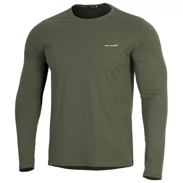  tricou PENTAGON AGERON 2.0 LONG ARM SHIRT K09029 VERDE MĂSLINIU 