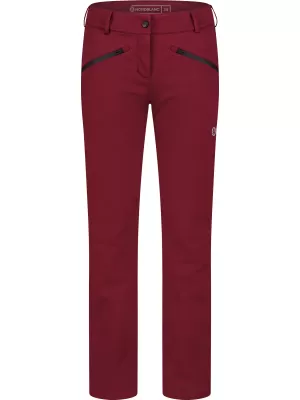 Pantaloni de softshell pentru femei NORDBLANC SWEEP NBFPL8278 BURGUNDIA