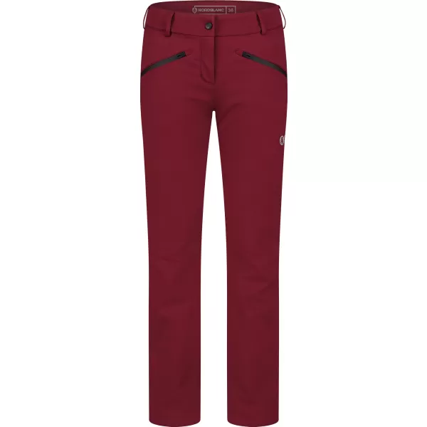  Pantaloni de softshell pentru femei NORDBLANC SWEEP NBFPL8278 BURGUNDIA 