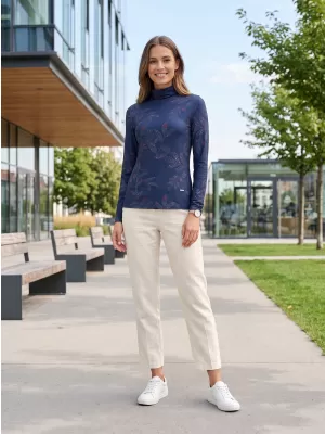 Tricou pentru femei ALTISPORT GERDA ALBASTRU ÎNCHIS