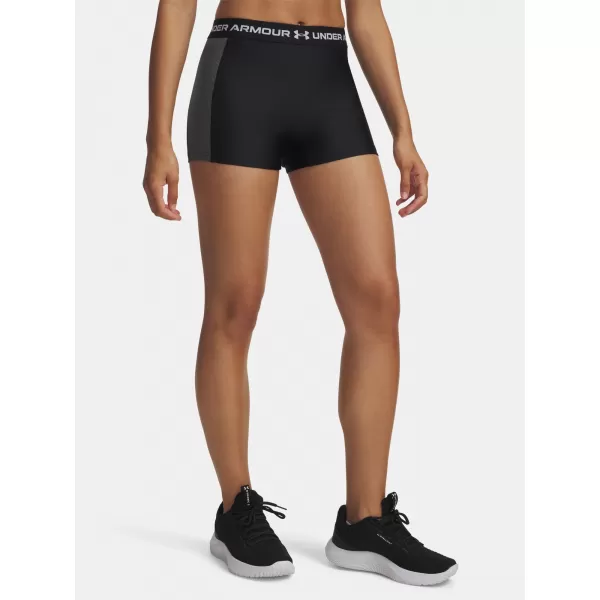  Pantaloni scurți de damă UNDER ARMOUR UA HG RIB SHORTY 6004852-001 NEGRU 