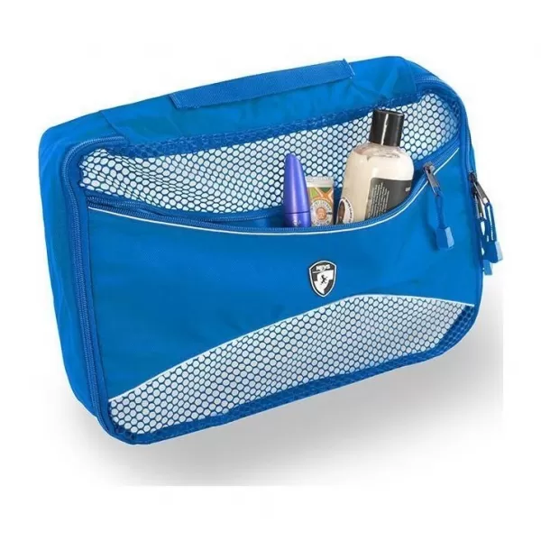  Set de organizatori HEYS ECO PACKING CUBE 5PC SET II ALBASTRU 