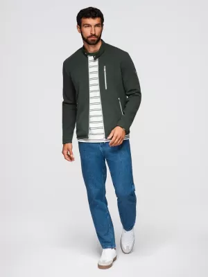 Sacou OMBRE OM-JANP-0229 VERDE ÎNCHIS