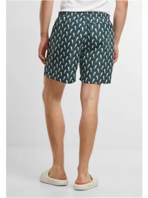 Pantaloni scurți de baie URBAN CLASSICS TB2679 MELANGE GRI ÎNCHIS