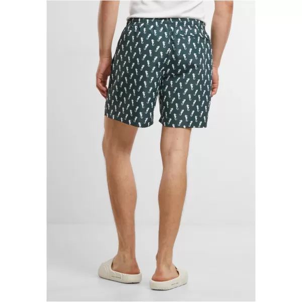  Pantaloni scurți de baie URBAN CLASSICS TB2679 MELANGE GRI ÎNCHIS 