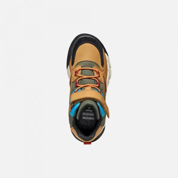  Botine pentru baieti GEOX FLEXYPER PRO J56NBA0ME22C2GA3 MARO DESCHIS 