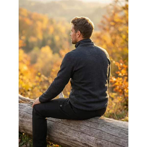  Pantaloni softshell pentru bărbați ALTISPORT CORRON NEGRU 