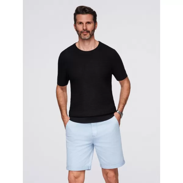  Tricou pentru bărbați OMBRE OM-TSCT-0253 NEGRU 