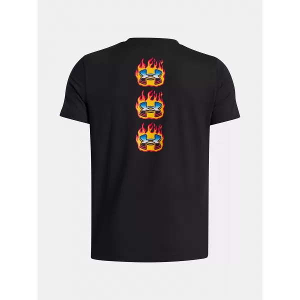  Tricou băieți UNDER ARMOUR UA FLAME WM SS 6005059-001 NEGRU 