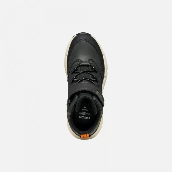  Botine pentru baieti GEOX FLEXYPER PLUS J36LCG0MEMNC0033 NEGRU 