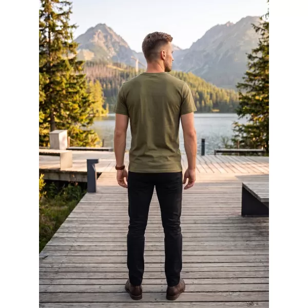  Tricou pentru bărbați cu mâneci scurte ALTISPORT ALM193129 KAKI 