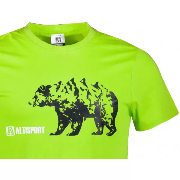  Tricou pentru bărbați cu mâneci scurte ALTISPORT ALM193129 LĂMÂIE VERDE 