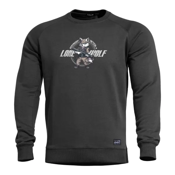  Hanorac PENTAGON HAWK SWEATER LONE WOLF K09019 NEGRU 