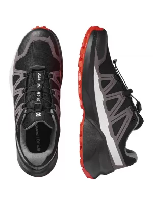 Pantofi pentru bărbați SALOMON SPEEDCROSS PEAK GORE-TEX NEGRU/CASTLEROCK/ROȘIE CHERRY