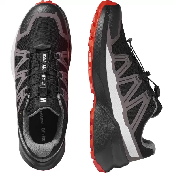 Pantofi pentru bărbați SALOMON SPEEDCROSS PEAK GORE-TEX NEGRU/CASTLEROCK/ROȘIE CHERRY 