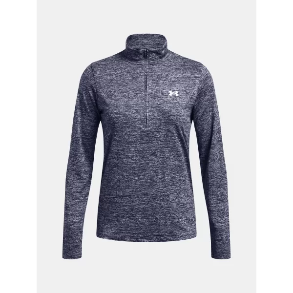  Tricou pentru femei UNDER ARMOUR TECH 1/2 ZIP- TWIST 1384225-410 ALBASTRU 
