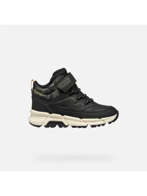 Botine pentru baieti GEOX FLEXYPER PLUS J36LCG0MEMNC0033 NEGRU