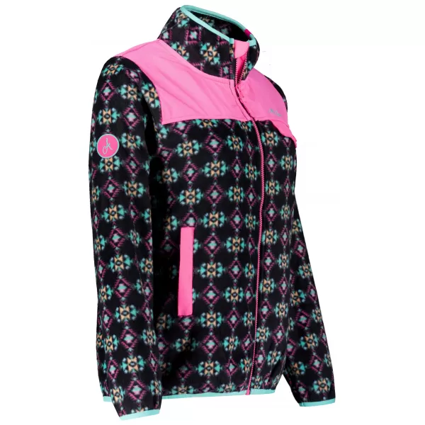  Hanorac de damă din fleece ALTISPORT GENESIS NEGRU/BEJ DESCHIS 
