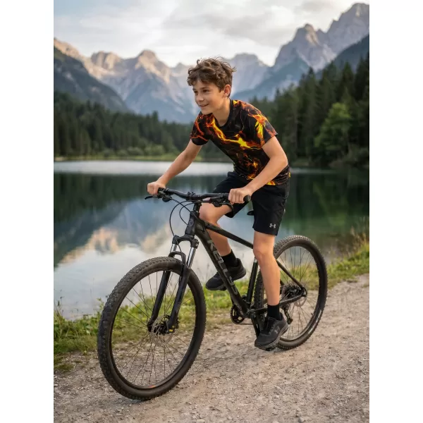  Dětské funkční triko premium ALTISPORT VOJ/ALK071TR01 ČERNOŽLUTÁ 