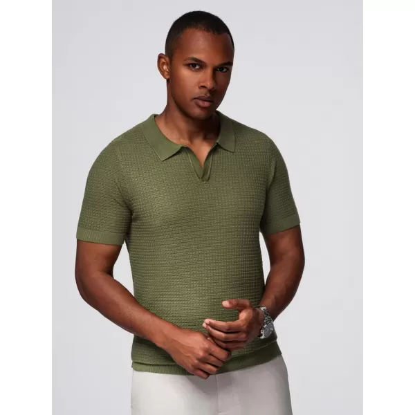  Tricou pentru bărbați OMBRE OM-POSS-0157 MĂSLIN 