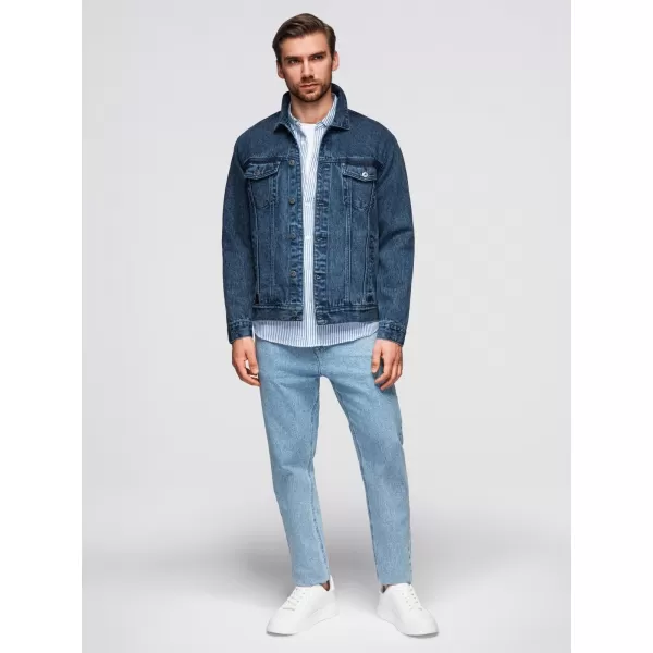  Sacou OMBRE OM-JADJ-0219 ALBASTRU 