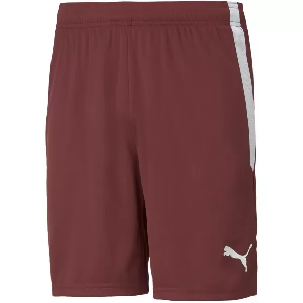  Pantaloni scurţi PUMA TEAMLIGA SHORTS 704924_09 CORDOVAN/ CORDOVAN/PUMA WHITE 
