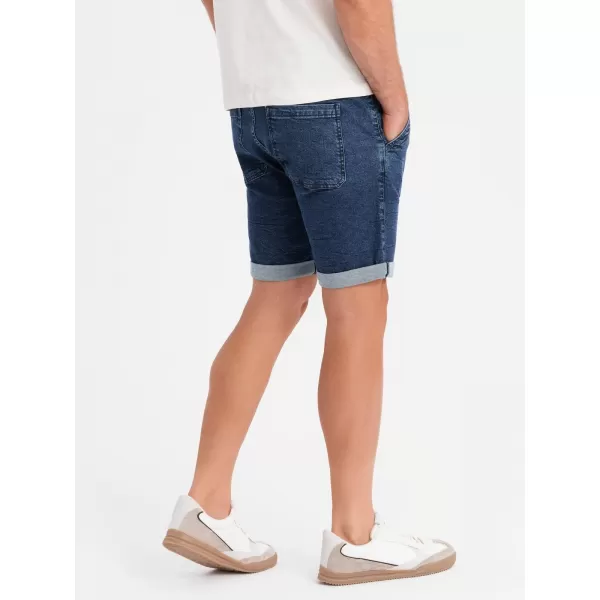  Pantaloni scurţi OMBRE OM-SRDS-0161 ALBASTRU ÎNCHIS 