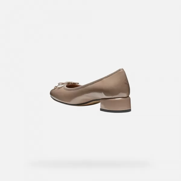  Pantofi de dama cu toc GEOX FLORETIA BEJ 