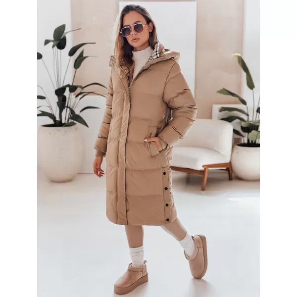  Palton de damă DSTREET TY4966 BEJ 