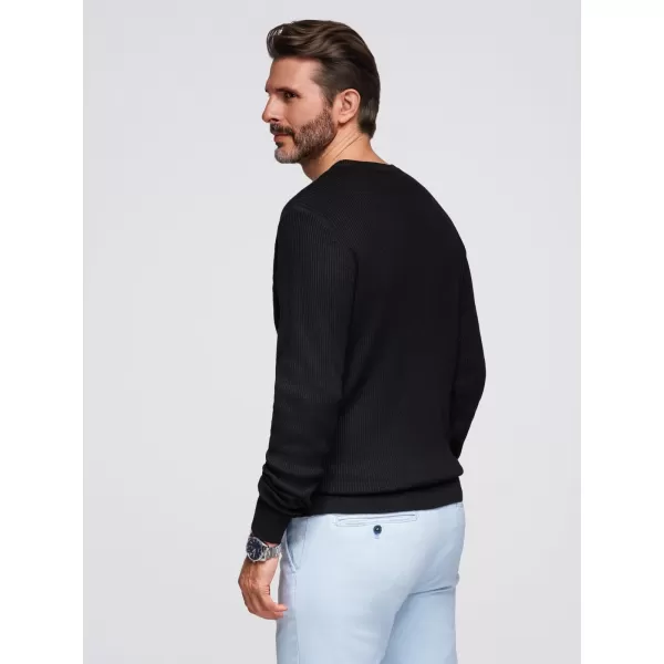  Pulover pentru bărbați OMBRE OM-SWSW-0182 NEGRU 