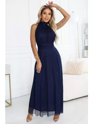 Rochie NUMOCO 636-2 ALBASTRU ÎNCHIS