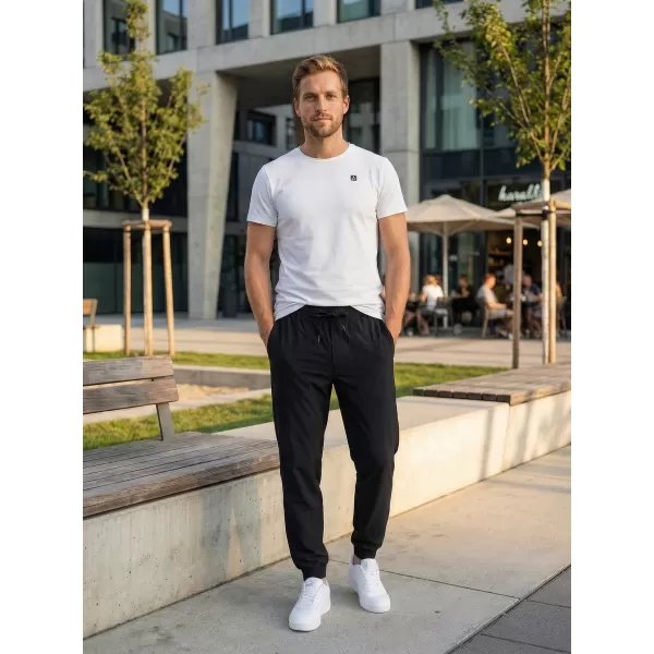  Pantaloni pentru bărbați ALTISPORT ATS JOGGER CLASSIC - FIT NEGRU 